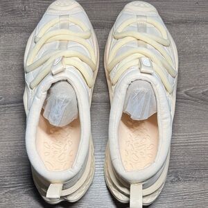 Hoka Cream Athletic Shoes